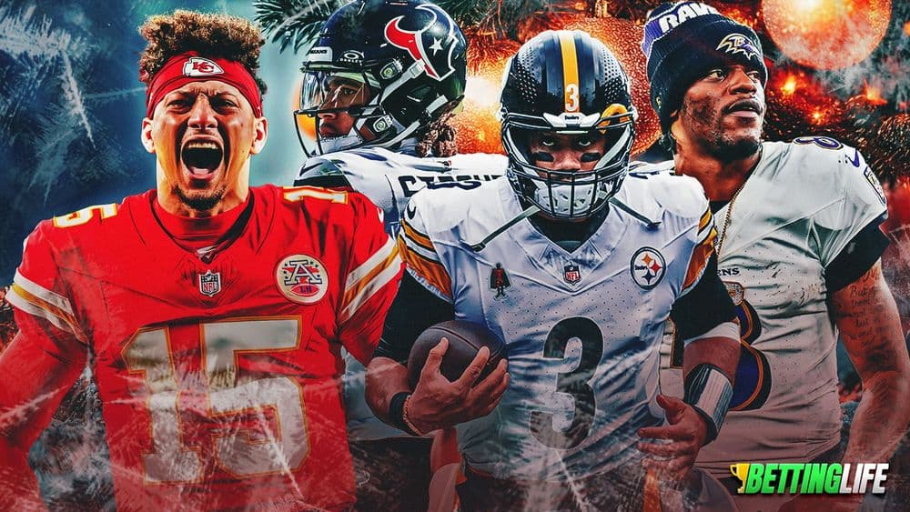 Bets and Picks For NFL Christmas Day: Chiefs vs Steelers and Ravens vs Texans