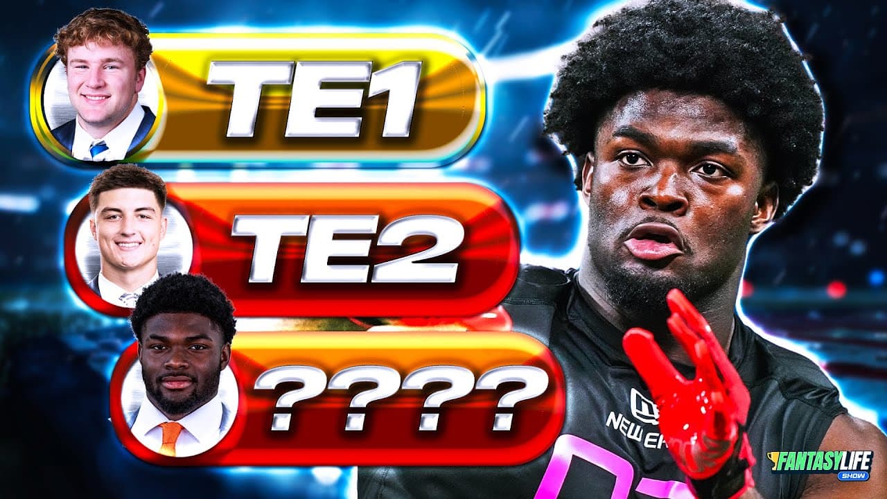 Top 5 Rookie TEs in the 2025 NFL Draft (Film vs. Analytics Rankings!)