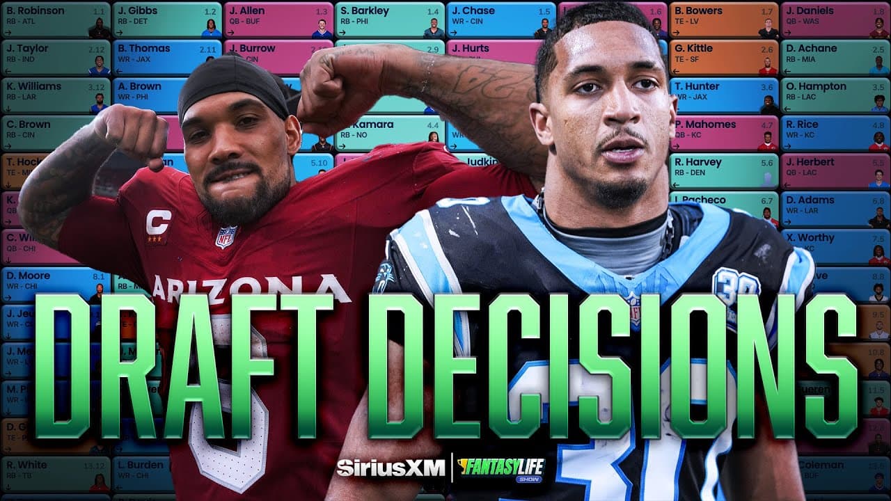 Draft Day Dilemmas–Players We’re Drafting in 2025 Fantasy Football