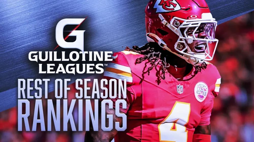Guillotine Leagues Rankings Targets for Week 8 Startup Leagues