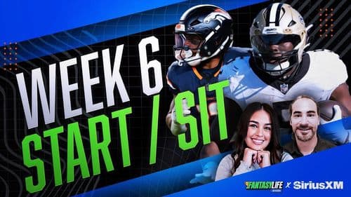 Week 6 Fantasy Football Start/Sit Advice